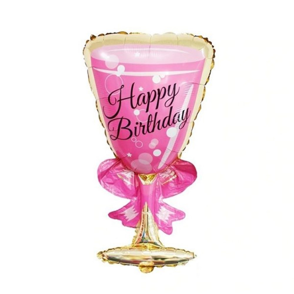 Bekarlığa VedaFolyo Balon Kadeh Pembe 90 cmHK Ticaret