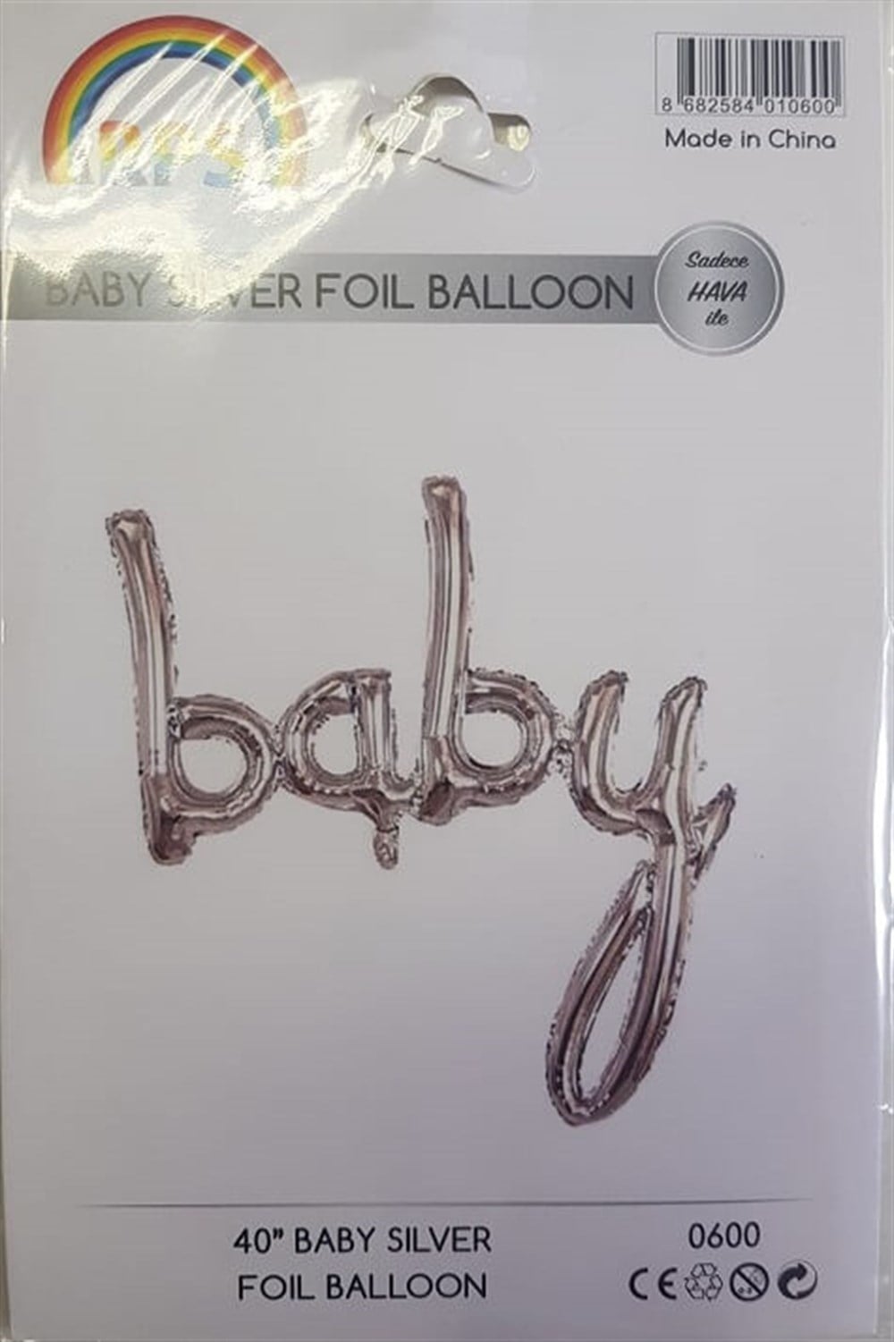Diğer Folyo BalonlarBaby İmza Folyo Balon Gümüş 100 cmİTHAL