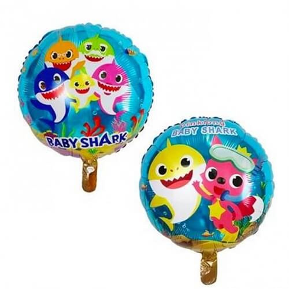 Folyo Balon Temalı ÇeşitleriBaby Shark Temalı Folyo Balon 45 cmİTHAL