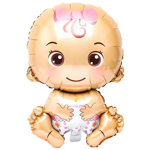 Folyo Balon Figürlü Temalı ÇeşitleriBebek Folyo Balon Pembe 70 cmİTHAL
