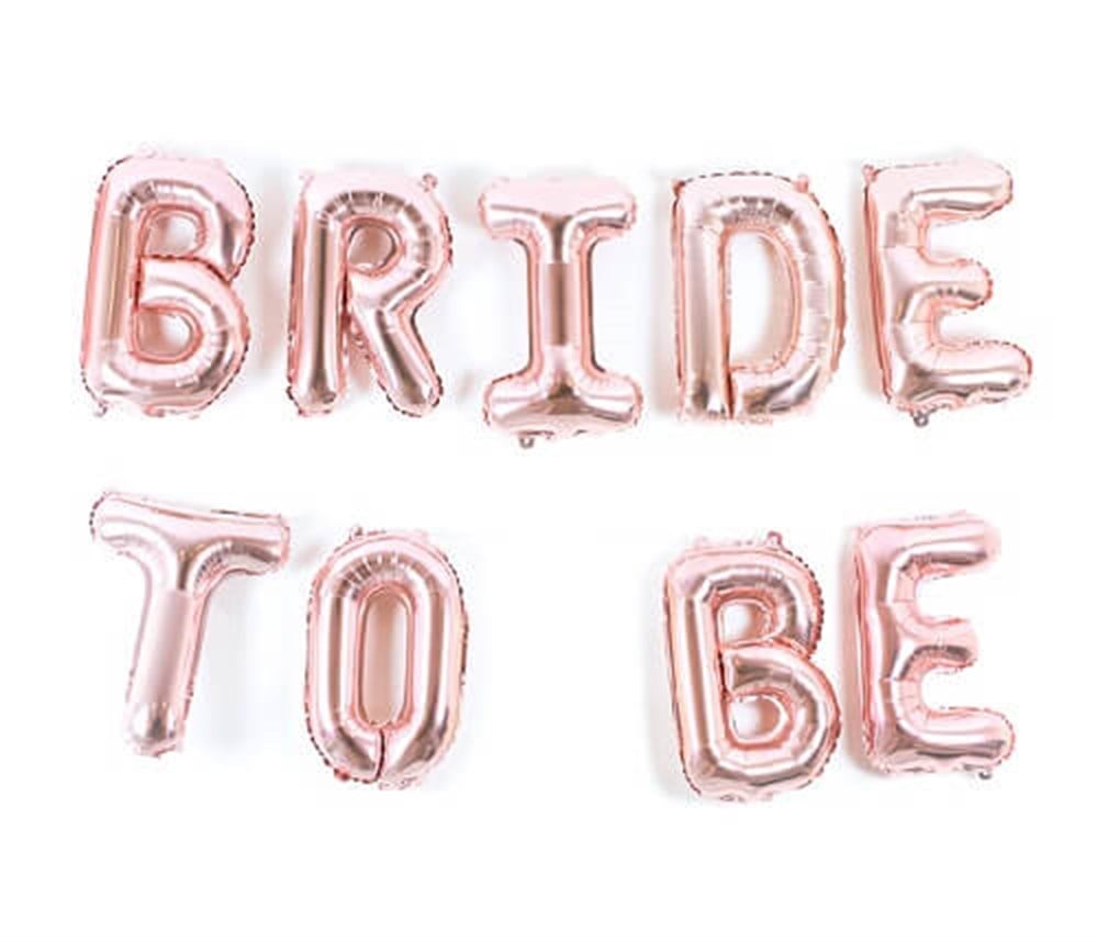Folyo Balon SetlerBride To Be Folyo Balon Harf Set Rose Gold 40 cmİTHAL