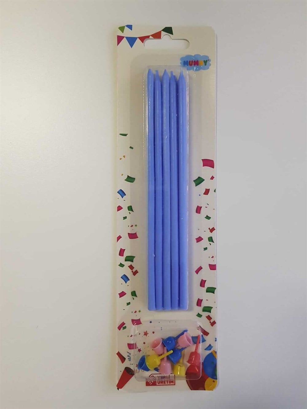 Diğer MumlarÇubuk Mum 14 cm Maviİthal