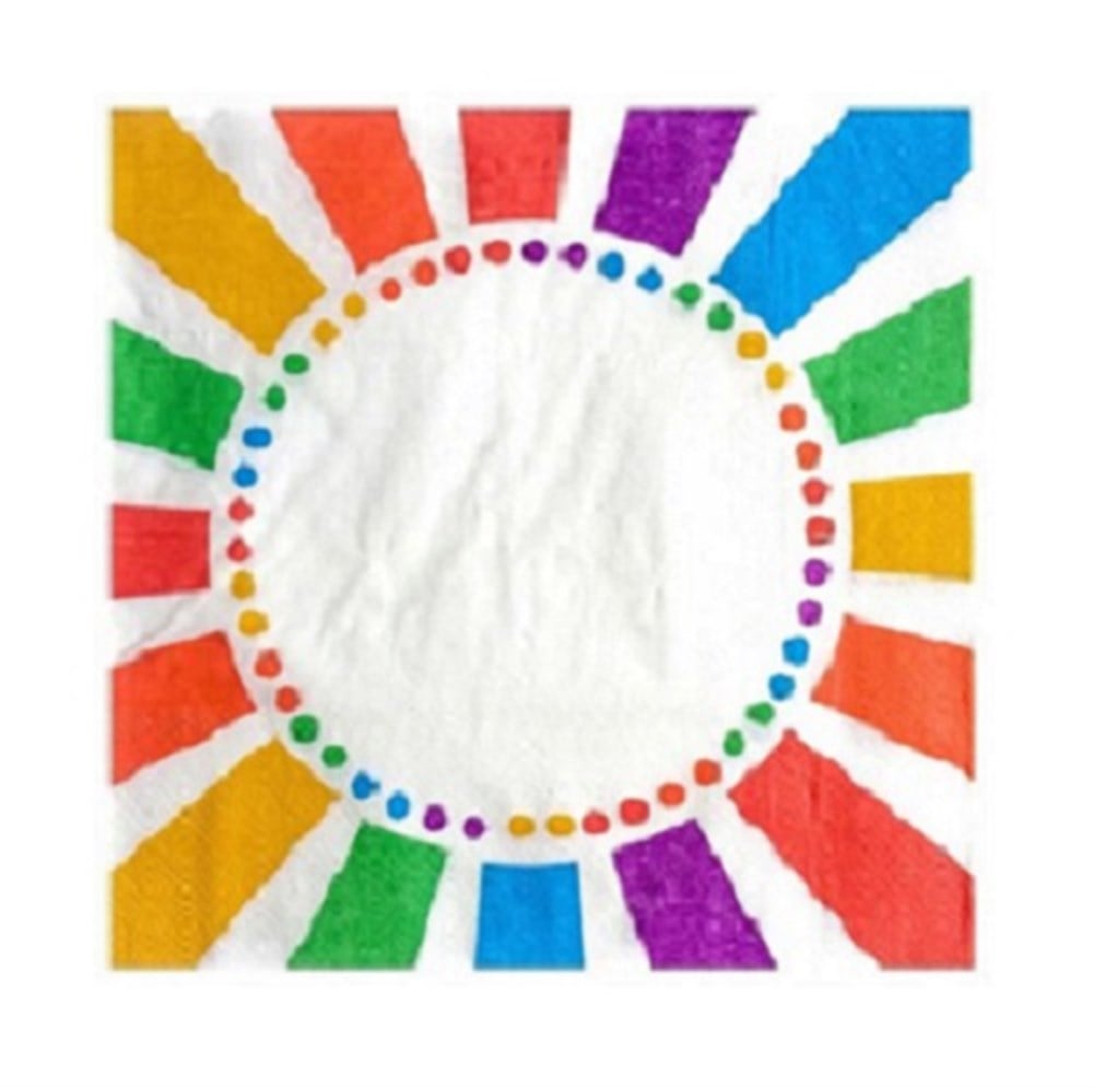 Desenli PeçetelerGökkuşağı Kağıt Peçete 20'liİthal