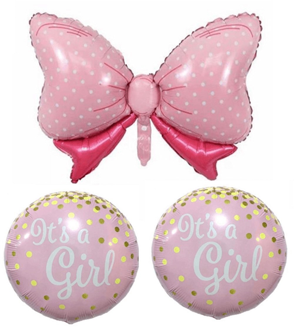 Folyo Balon SetlerIt's a Girl Fiyonk Folyo Balon 3'lü Set 45cm - 90cmİTHAL