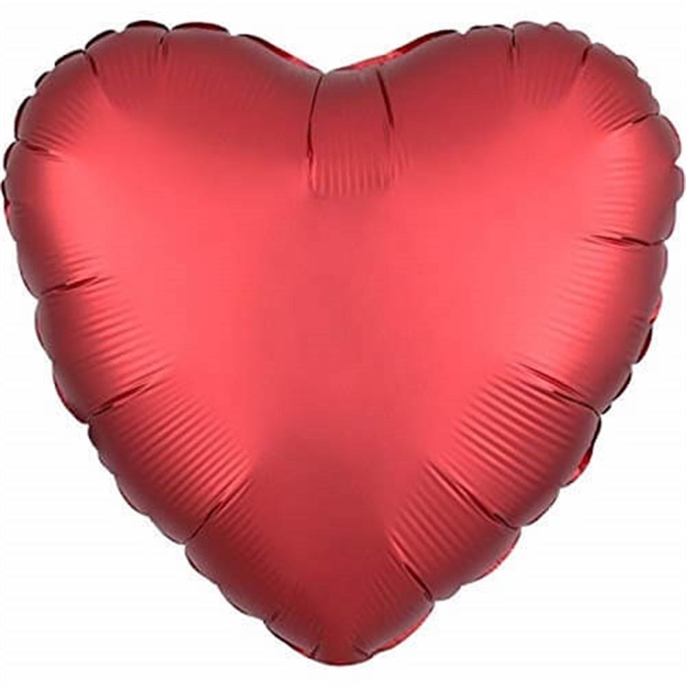 Folyo Balon Kalp ÇeşitleriKalp Folyo Balon (Krom-Mırror) Kırmızı 45 cmİTHAL
