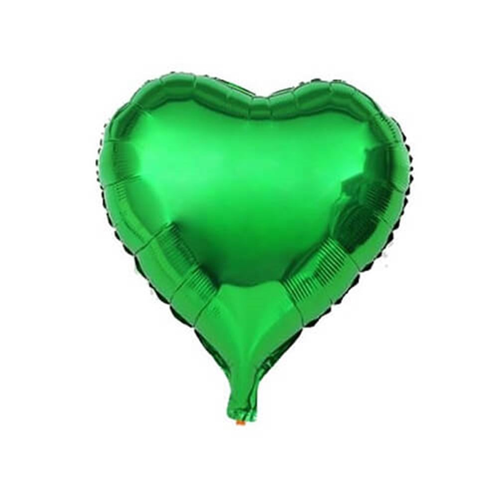 Folyo Balon Kalp ÇeşitleriKalp Folyo Balon Yeşil 45 cmİTHAL
