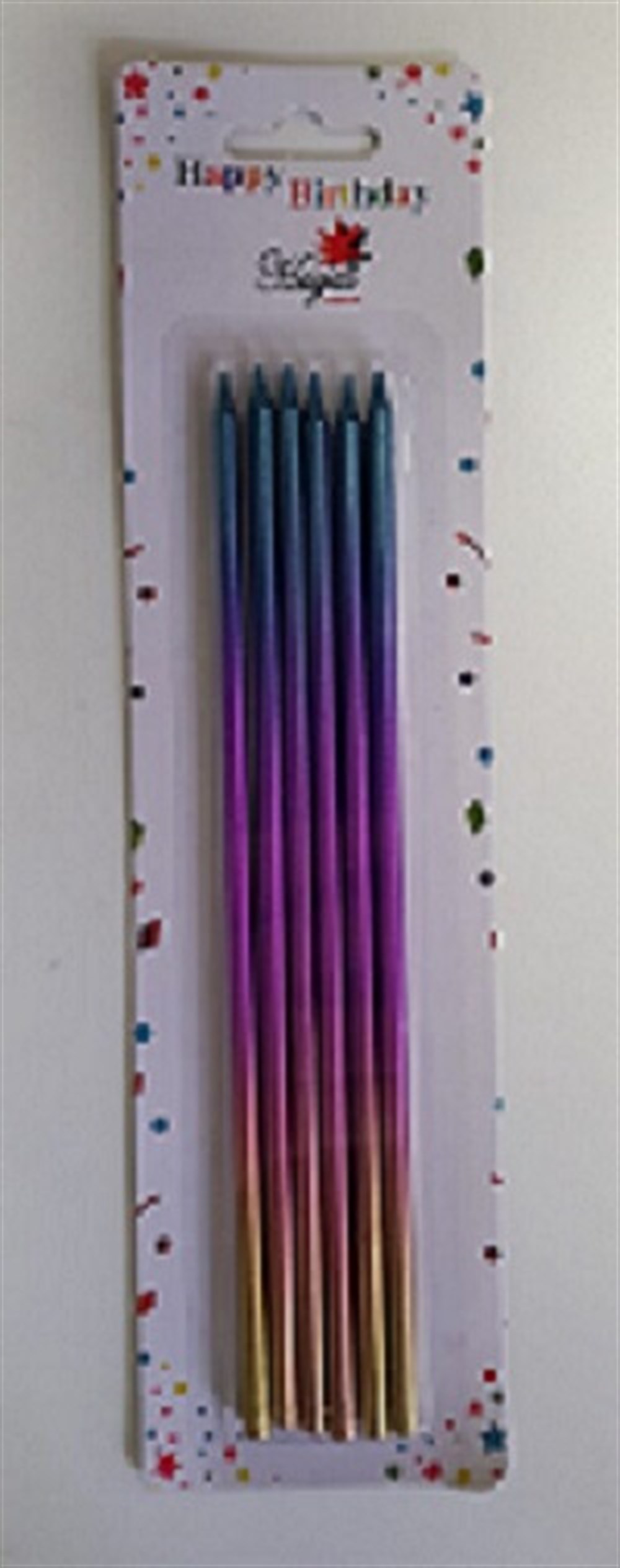 Diğer MumlarMum Çubuk 20cm Krom Rengarenk 6'lıİTHAL