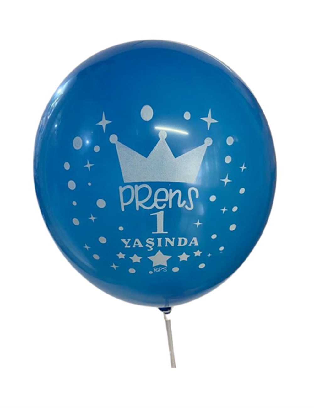 Baskılı Latex BalonlarPrens 1 Yaşında Baskılı 18 inç Mavi Balon 1 Adetİthal