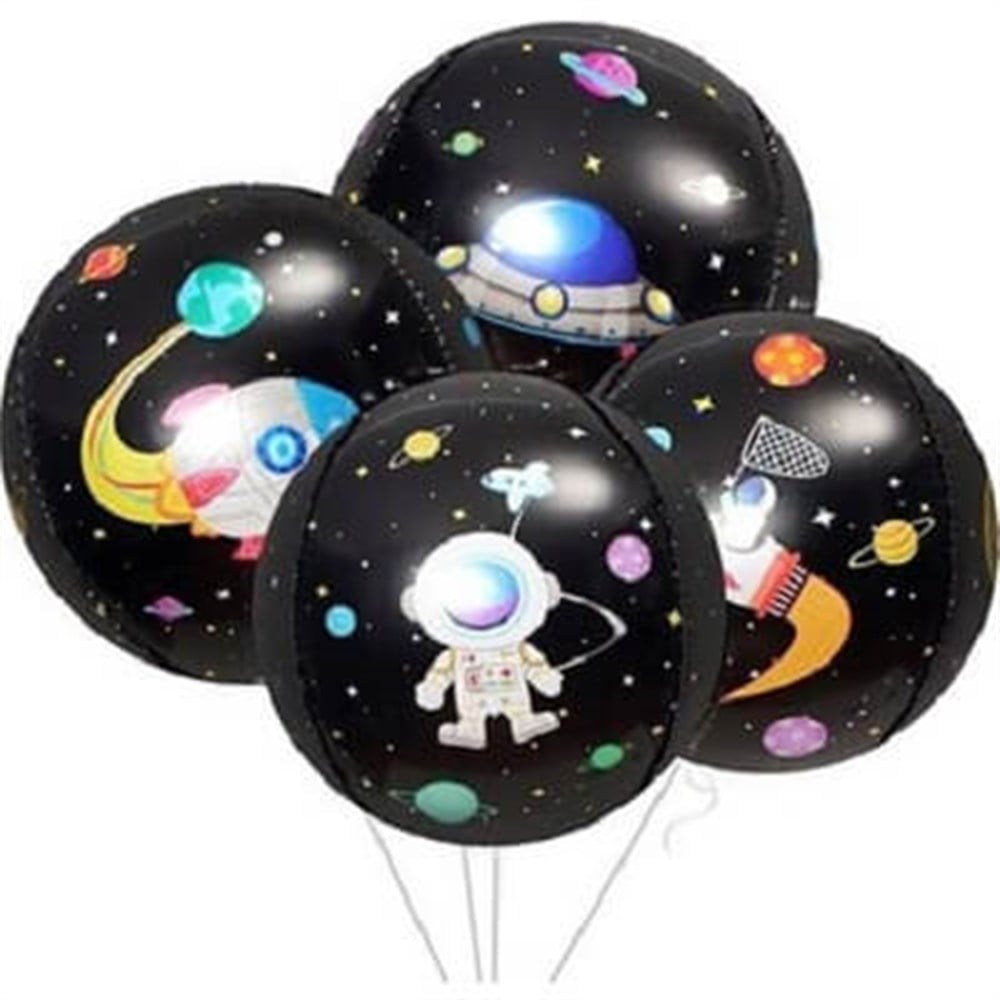 Folyo Balon Temalı ÇeşitleriUzay Temalı 4D Küre Folyo Balon 60cmİthal