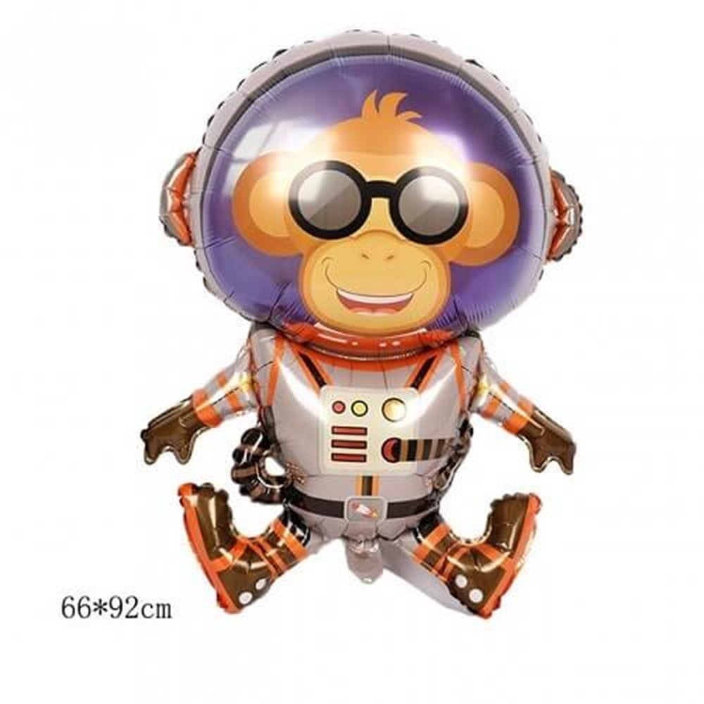 Folyo Balon Temalı ÇeşitleriUzay Temalı Astronot Monkey Folyo Balon 90cmİthal