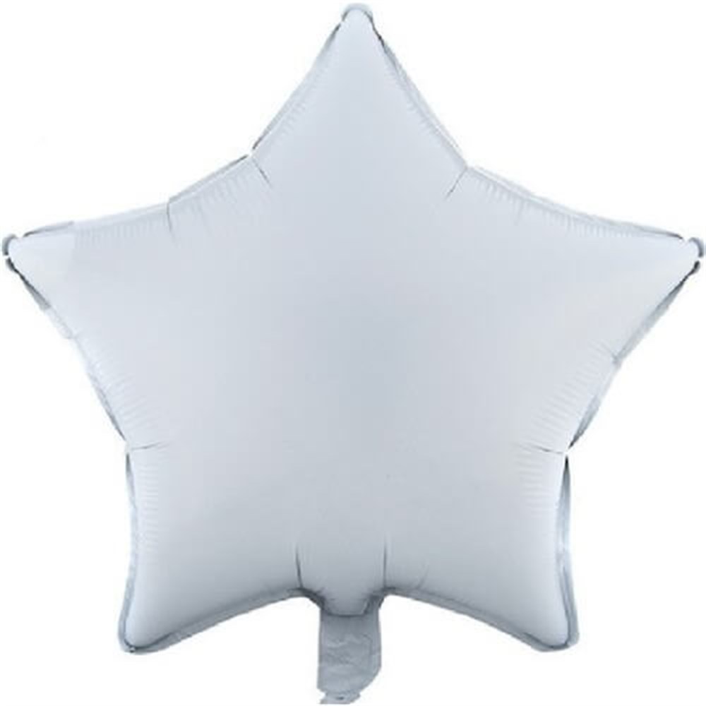 Folyo Balon Yıldız ÇeşitleriYıldız Folyo Balon Beyaz 45 cmİTHAL