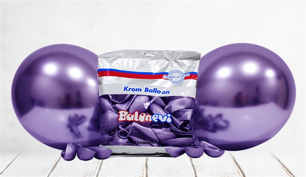 Krom BalonlarKrom Balon Mor 50 AdetKalisan