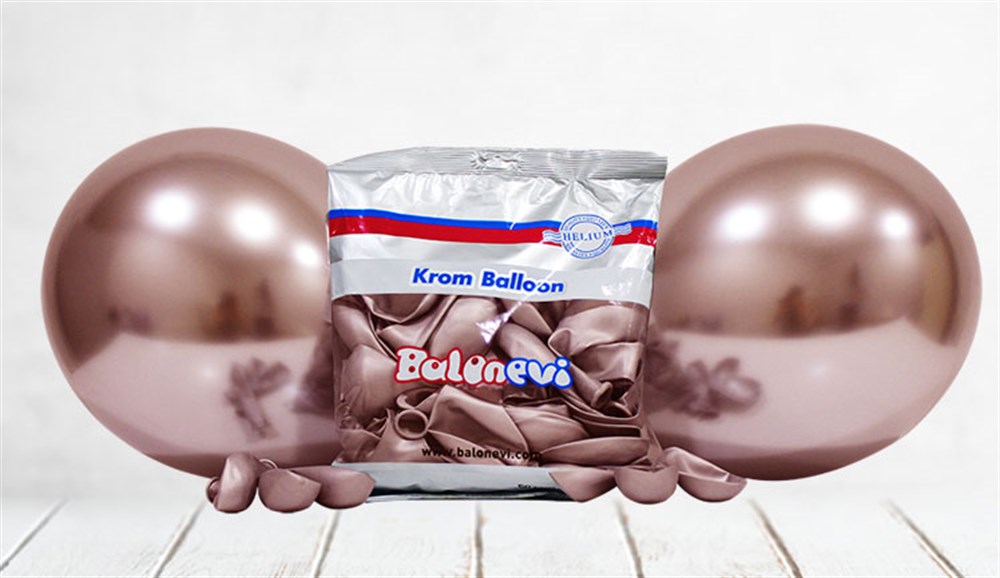 Krom BalonlarKrom Balon Rose Gold Gül Kurusu 50 AdetKalisan
