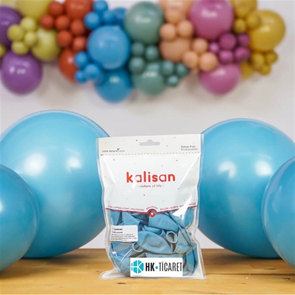 Retro BalonlarRetro Balon Derin Okyanus 12 inç 10 AdetKalisan