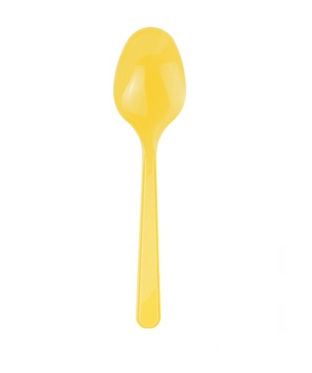 Plastik Kaşık Sarı 25 'liKaşıklar