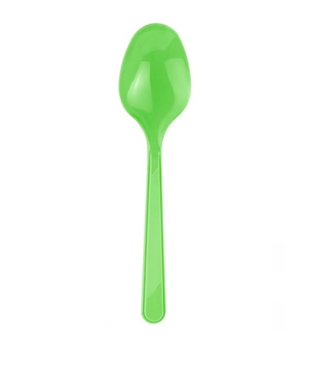 Plastik Kaşık Yeşil 25 'liKaşıklar