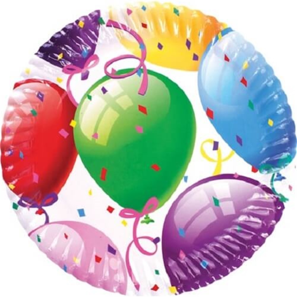 Desenli TabaklarTabak Karton Balonlu 23cmRoll Up