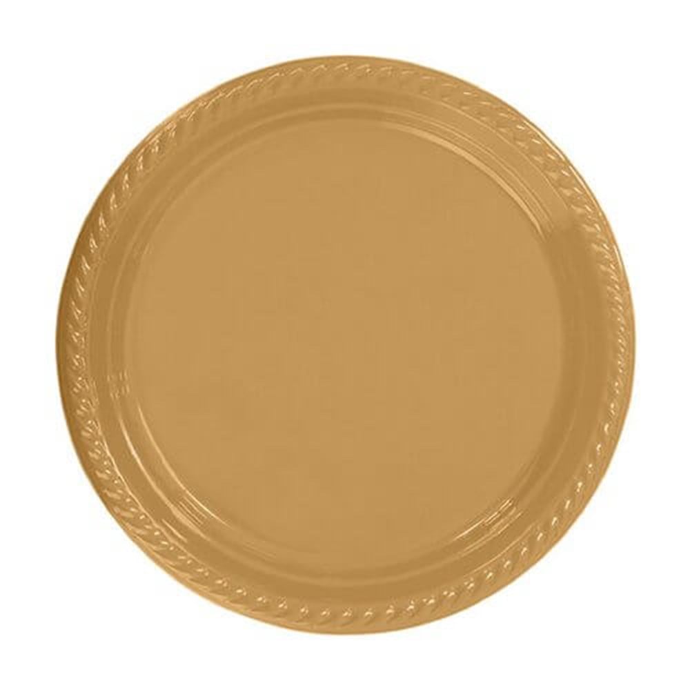 Tabak Plastik 22cm Gold Altın 25'liRoll Up
