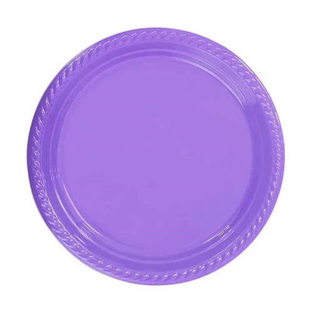 Tabak Plastik 22cm Lila 10'luRoll Up