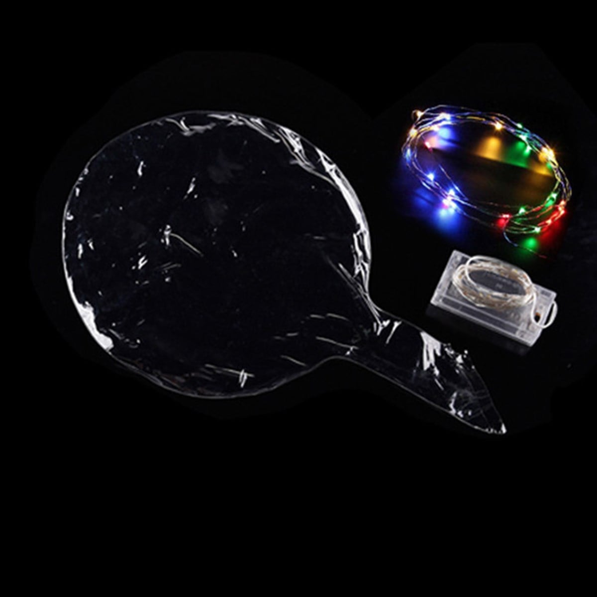 Şeffaf Balon Ledi Karışık Renk