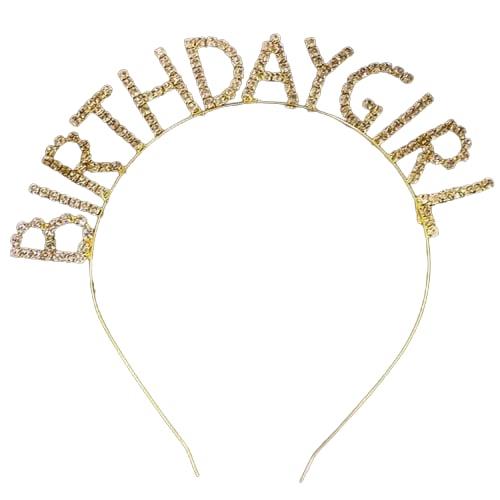 Parti AksesuarlarıBirthday Girl Metal Gold Taşlı TaçYerli Üretim