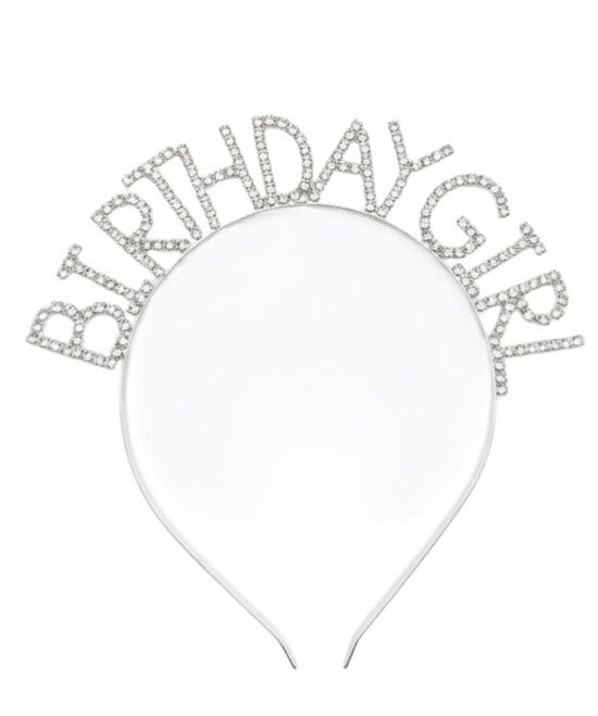 Parti AksesuarlarıBirthday Girl Metal Taşlı Taç GümüşYerli Üretim