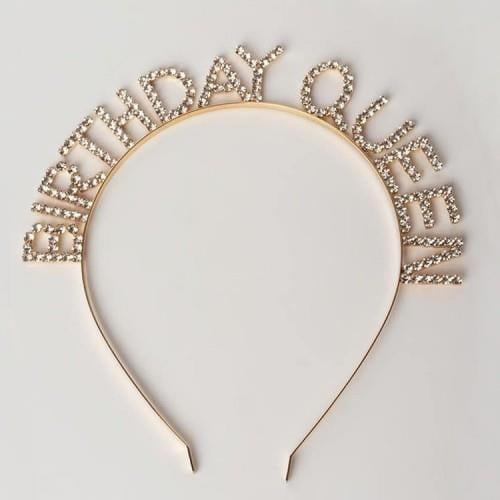 Parti AksesuarlarıBirthday Qeen Metal Gold Taşlı TaçYerli Üretim