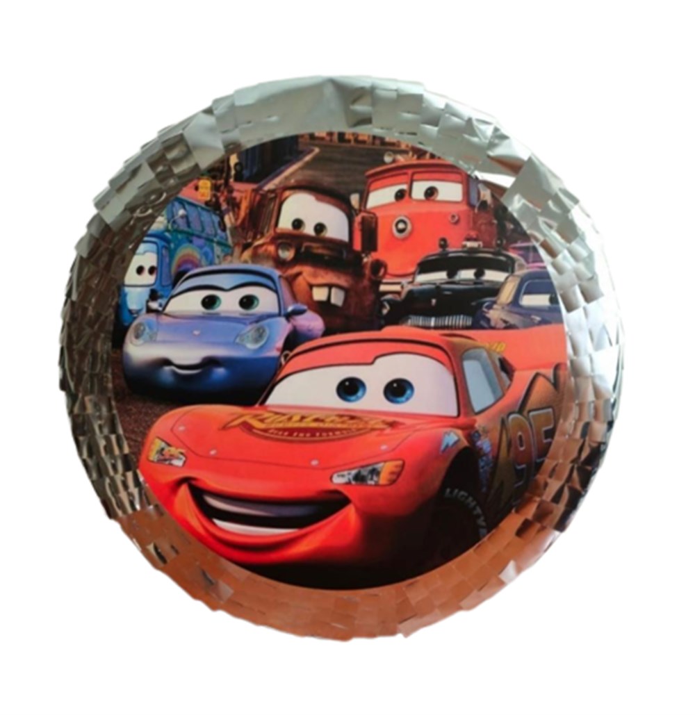 PinyatalarCars Arabalar Temalı Pinyata - Pinyata Sopası ile birlikteYerli Üretim