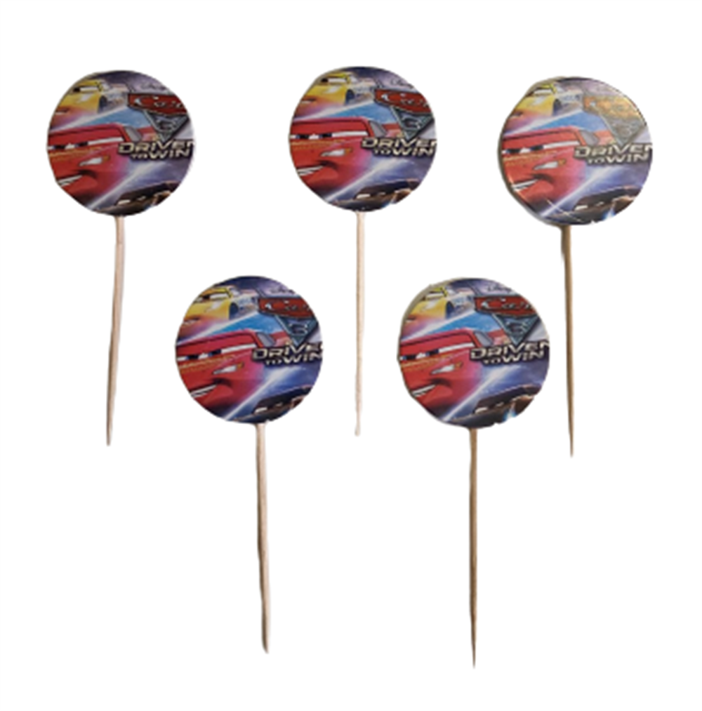 Kürdan ÇeşitleriCars Konsept Parti Cupcake Kürdan 20 AdetYerli Üretim