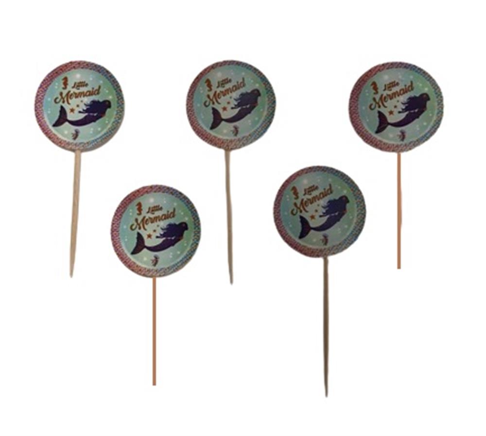 Kürdan ÇeşitleriDeniz Kızı Konsept Parti Cupcake Kürdan 20 AdetYerli Üretim