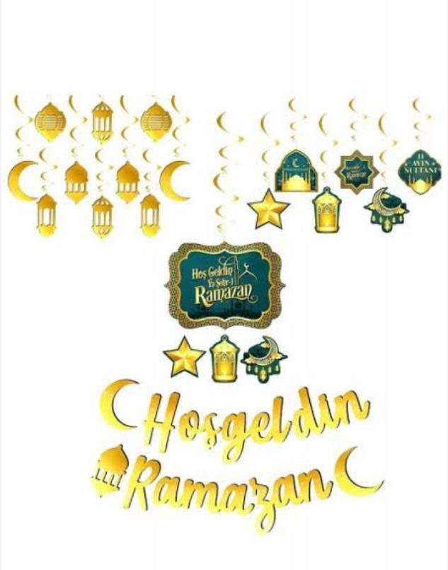 Ramazan Konsept ÜrünleriHoşgeldin Ramazan Konsept Süsleme SetiYerli Üretim