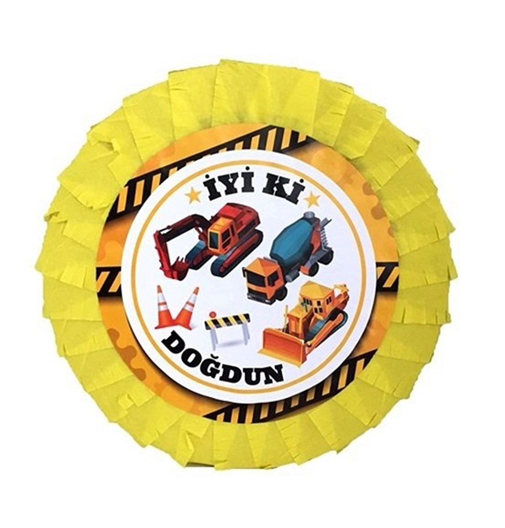 Pinyatalarinşaat Temalı Pinyata - Pinyata Sopası ile birlikteYerli Üretim