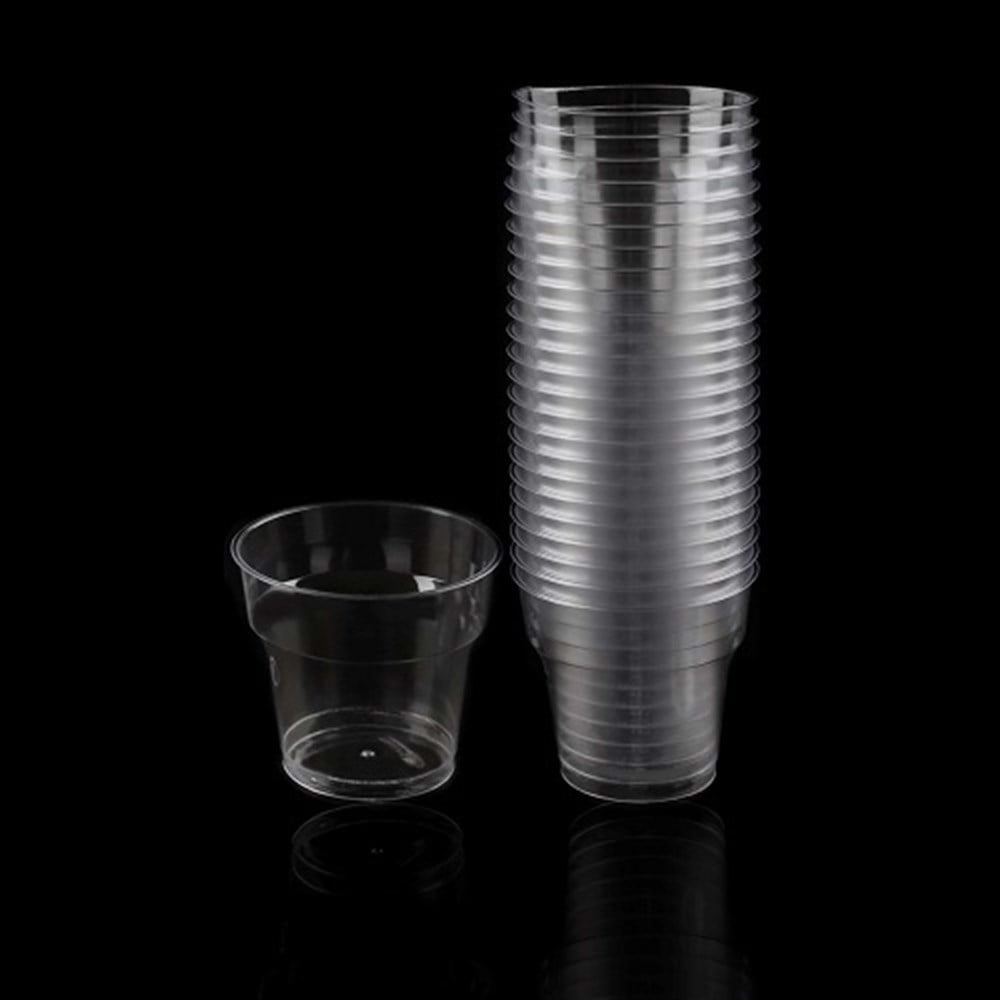 Düz Renk Plastik BardaklarKristal Bardak Şeffaf 7oz 180cc 25'liYerli Üretim