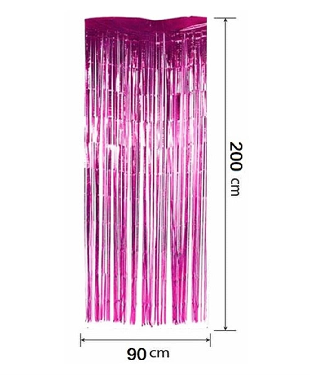 Kapı Perdesi Arka FonlarMetalize Arka Fon Kapı Perdesi 90x200cm FuşyaYERLİ ÜRETİM