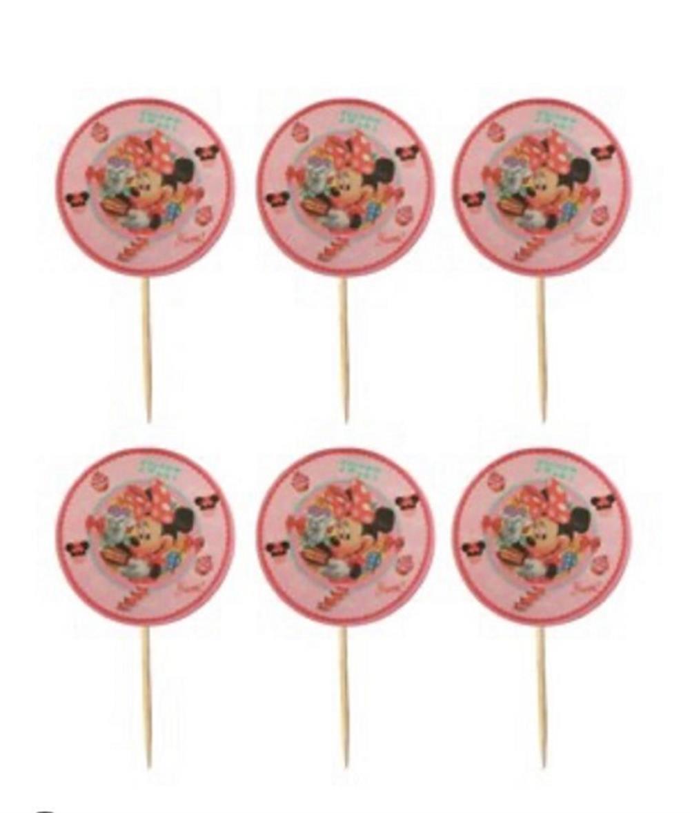 Kürdan ÇeşitleriMinnie Mouse Konsept Parti Cupcake Kürdan 20 AdetYerli Üretim