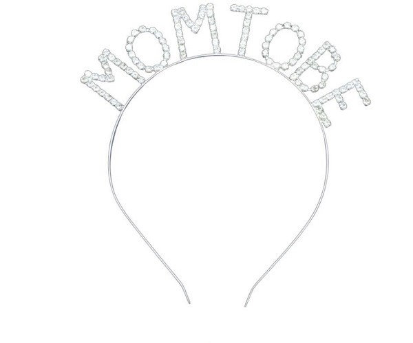 Baby ShowerMom To Be Baby Shower Anne Tacı Metal Taşlı GümüşYerli Üretim