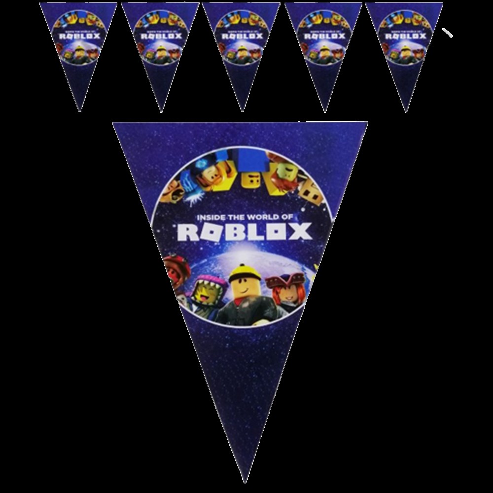 Üçgen Flama Kağıt SüsleriRoblox Temalı Üçgen Kağıt FlamaYerli Üretim