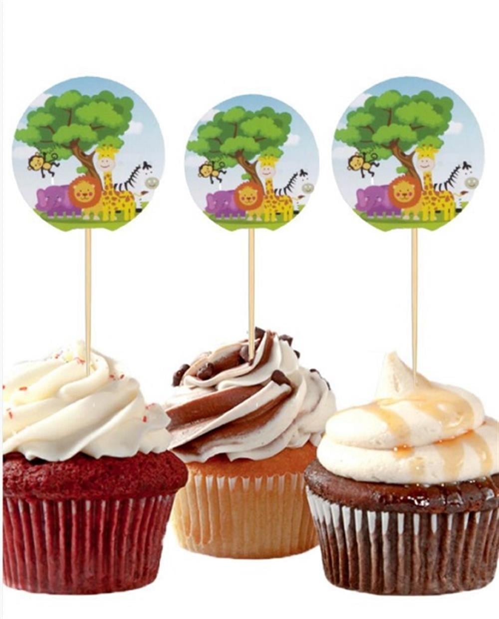 Kürdan ÇeşitleriSafari Konsept Parti Cupcake Kürdan 20 AdetYerli Üretim
