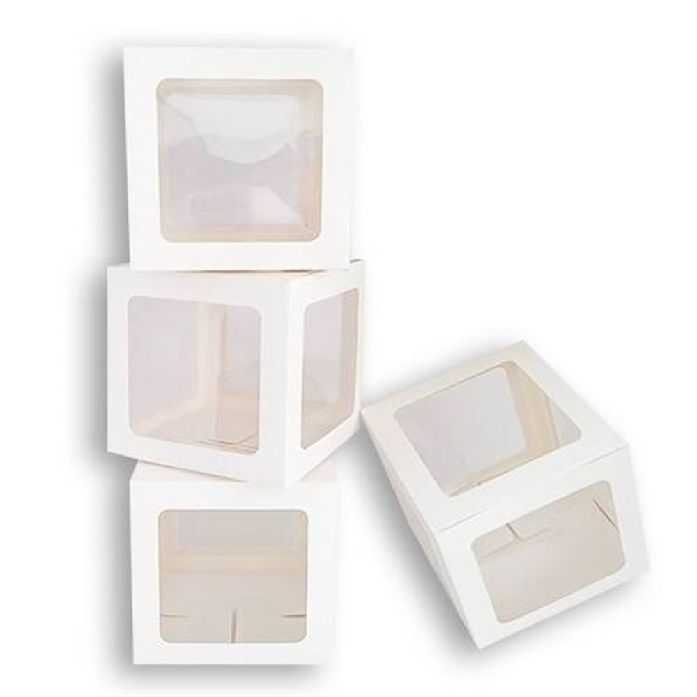 Şeffaf Kutu ve HarfleriŞeffaf Kutu Beyaz 25cm 10'luYerli Üretim