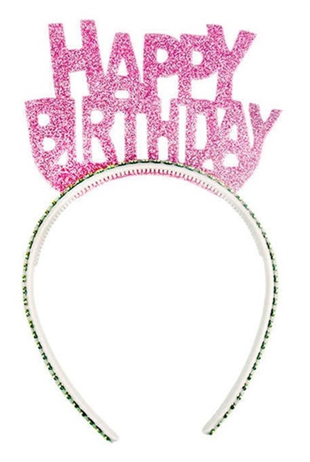 Simli Eva TaçSimli Eva Happy Birthday Taç PembeYerli Üretim