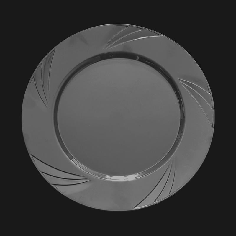 Yuvarlak Plastik Tabaklar 26cmTabak Sert Plastik 26cm Gümüş 6'lıYerli Üretim
