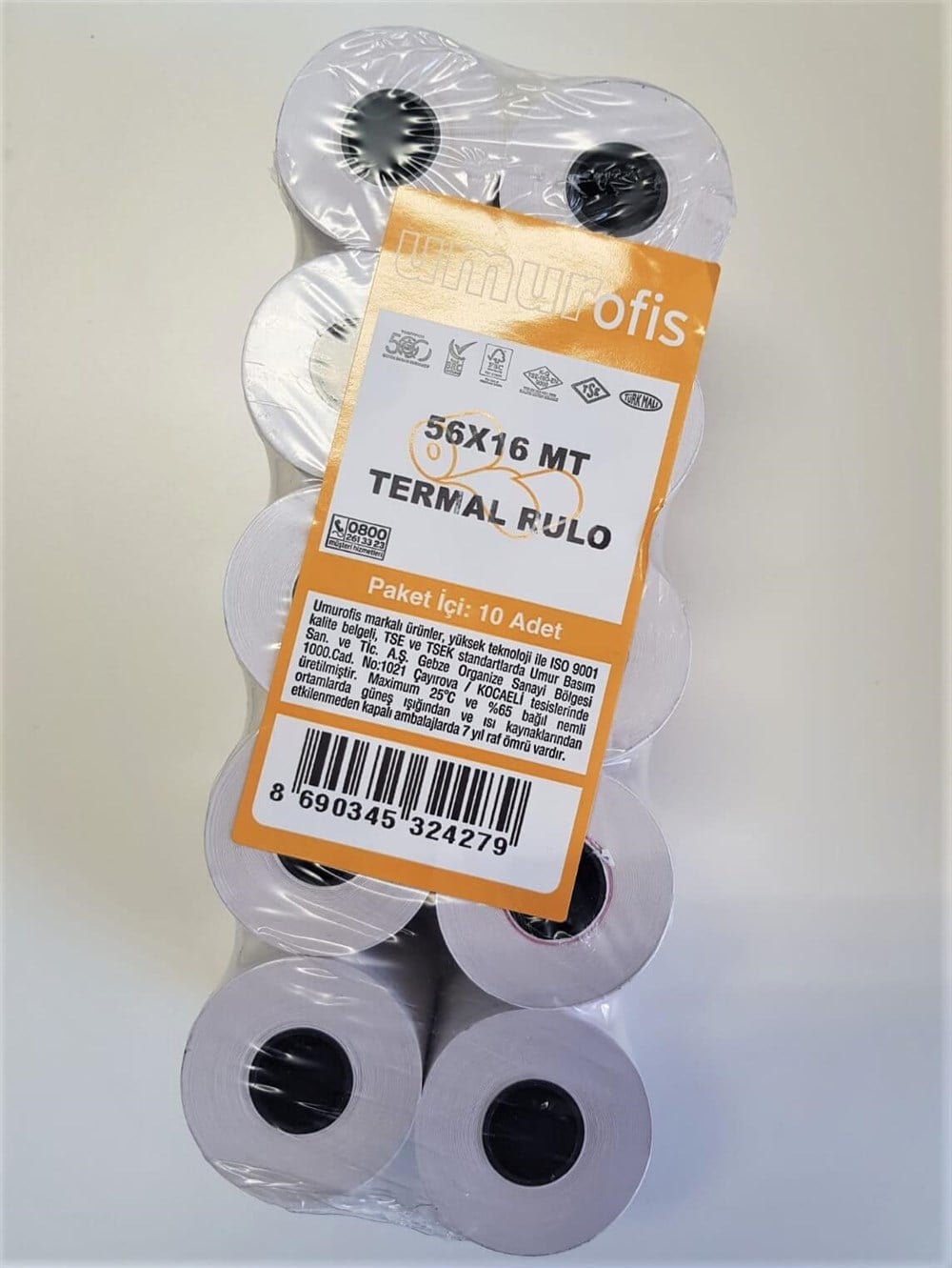 Özel Kağıt ve KartonlarTermal Rulo 56*16-mtYerli Üretim