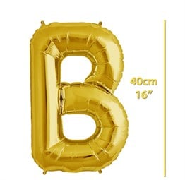 Folyo Harf B Gold Balon 40cm ( 16 inç )16
