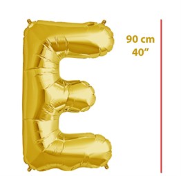 Folyo Harf E Gold Balon 90cm ( 40 inç )40