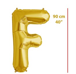 Folyo Harf F Gold Balon 90cm ( 40 inç )40