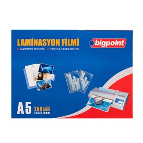 Bigpoint Laminasyon Filmi A5 125 Mikron 100lü Kutu