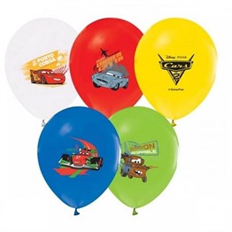 Lisanslı Baskılı Latex BalonlarArabalar Cars Temalı Lisanslı Balon 10 'lu PaketBALONEVİ