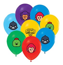 Lisanslı Baskılı Latex BalonlarBrawls Stars Temalı Lisanslı Balon 100'lü PaketBalonevi
