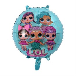 Lol Bebek Temalı Folyo Balon 45 cm MaviFolyo Balon Temalı Çeşitleri