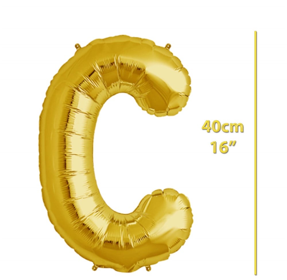 Folyo Harf C Gold Balon 40cm ( 16 inç )16